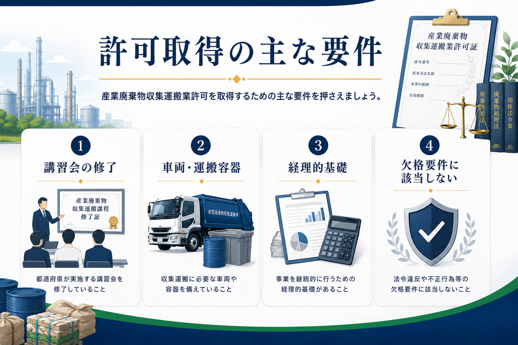 産業廃棄物収集運搬業許可が必要なケースと不要なケースの違い